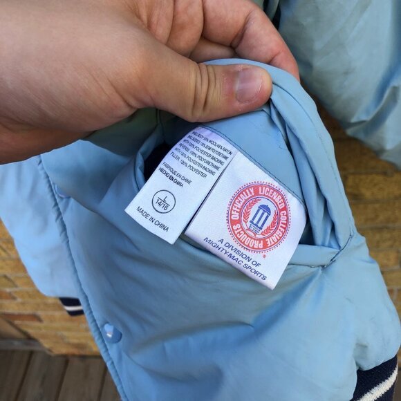 Vintage 1996 Mighty Mac Sports Reversible North Carolina UNC Varsity Jacket - Picture 12 of 15